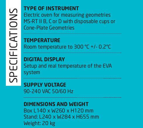 RT-3 High temperature electric oven with viscometer centring and adjustment